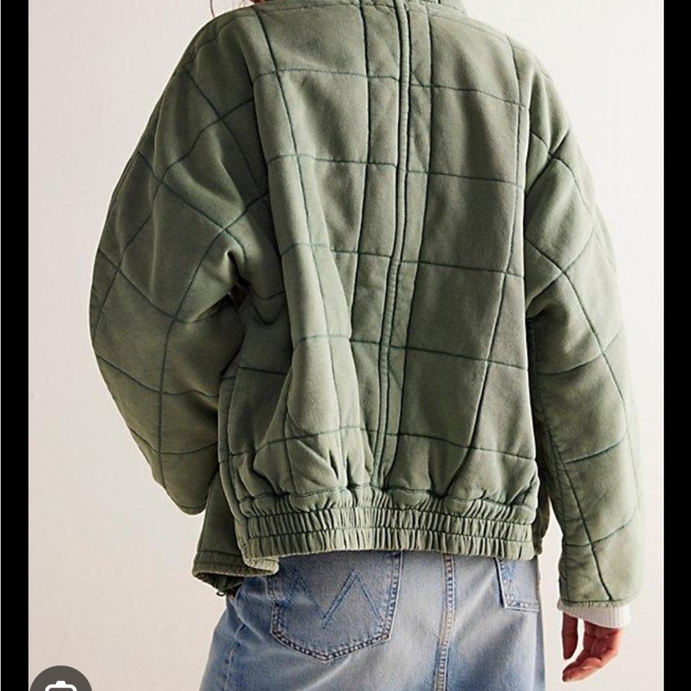Free People Quilted Dolman Jacket